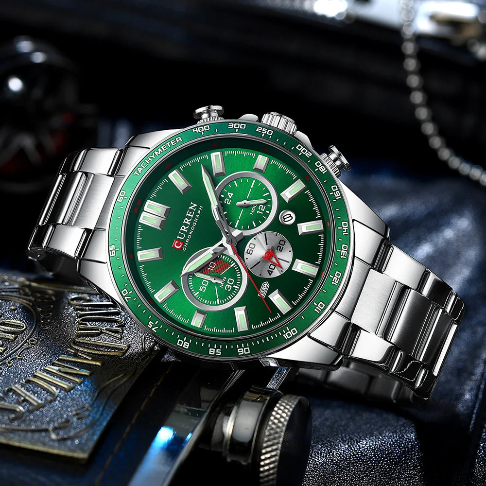 New CURREN Chronograph Watch