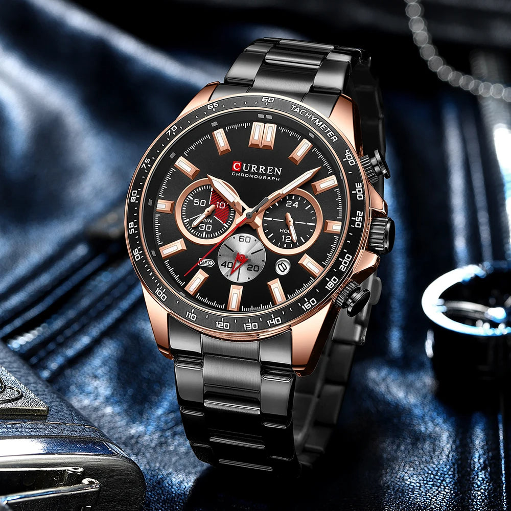 New CURREN Chronograph Watch