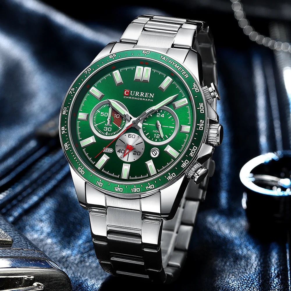 New CURREN Chronograph Watch