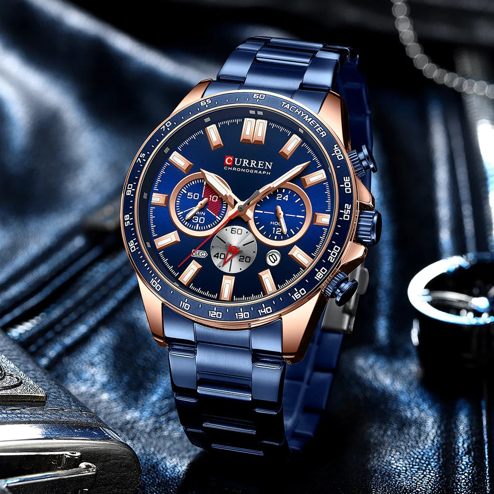 New CURREN Chronograph Watch